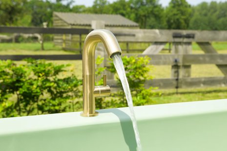 Gardentub Kraan 17,5x7,5x21 cm Goud Messing