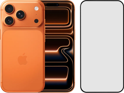 Apple iPhone 17 Pro 512GB Oranje + BlueBuilt Screenprotector Glas