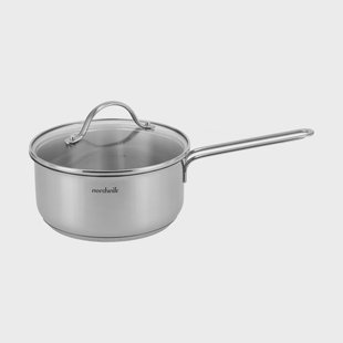 Nordwik Nordwik steelpan met glasdeksel 1,9 liter Roestvrij staal