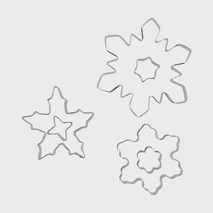 Nordwik Nordwik koekjesvorm 3-delig Sneeuwvlok