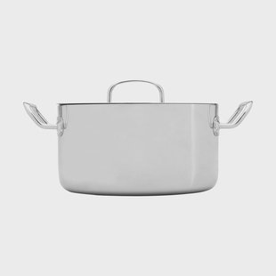 Heirol Heirol Steely Classic Triply pan met deksel 5,5 liter Roestvrij staal