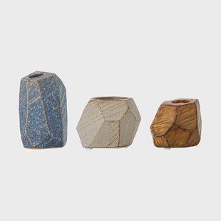 Bloomingville Kimber votief & windlicht 3-delig Blauw