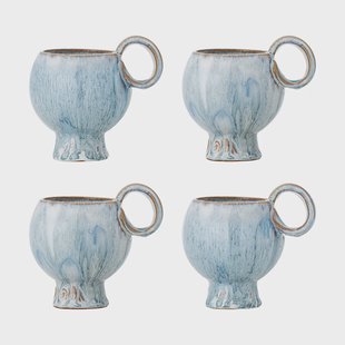 Bloomingville Avonlea kop 4-pack Blauw