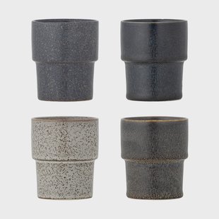 Bloomingville Ewan kop 4-pack Bruin