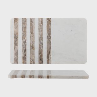 Bloomingville Novelle snijplank marmer 38x22,5 cm Wit