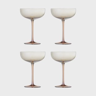 Bloomingville Aston cocktailglas 4-pack Brons