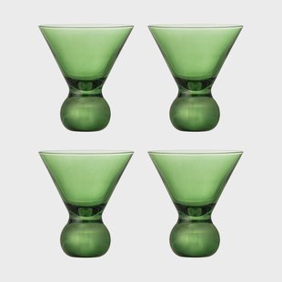 Bloomingville Corliss cocktailglas 4-pack Groen
