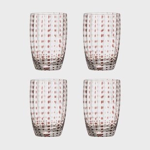 Bloomingville Brinley drinkglas 4-pack Bruin