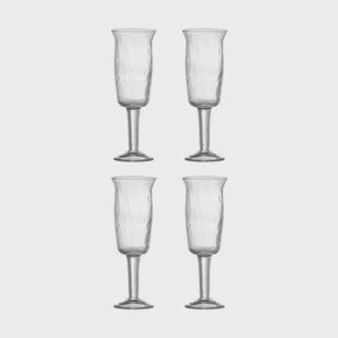 Bloomingville Asha witte wijnglazen 4-pack Helder