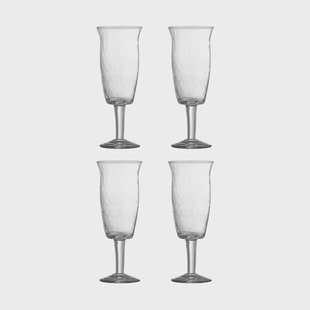 Bloomingville Asha roodwijnglas 4-pack Helder