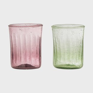 Bloomingville Sunil drinkglas 2-pack Groen