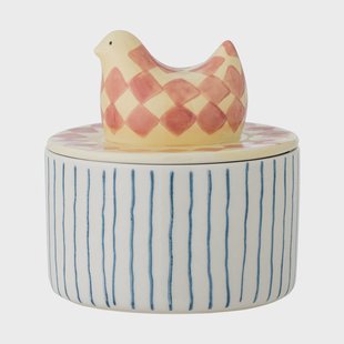 Bloomingville Biona schaal met deksel Ø11 cm Roos