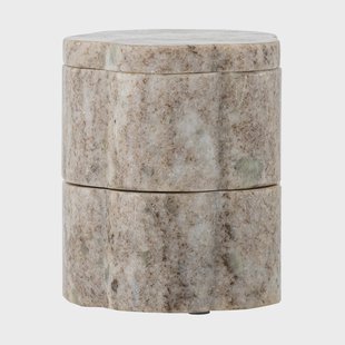 Bloomingville Nezli schaal met deksel Ø9 cm Natuur