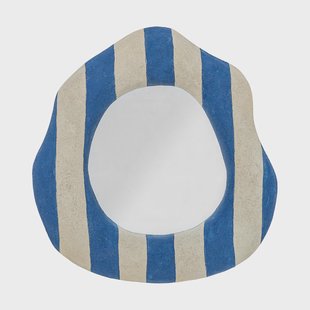 Bloomingville Travis wandspiegel 39,5x38,5 cm Blauw