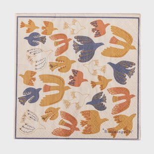 Bloomingville Anniversary papieren servet 20-pack Geel