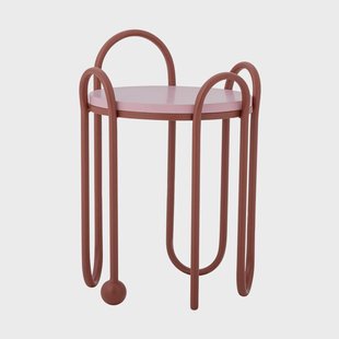 Bloomingville Whimsica bijzettafel Ø30,5 cm Rood