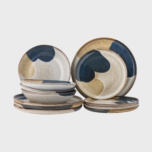 Bloomingville Jules servieset 12-delig Grijs