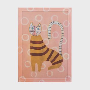 Bloomingville Missy illustratie met lijst 40x56 cm Roos