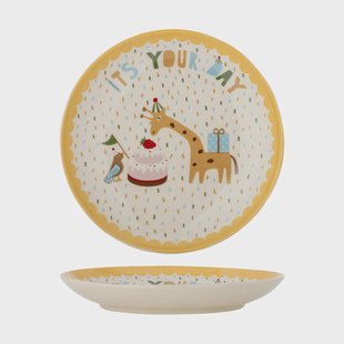 Bloomingville Celebrate bord Ø16 cm Geel