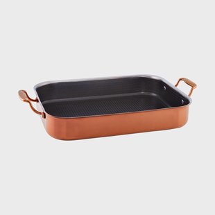 Hâws Hâws Santo braadslee ovenschaal hybrid coating roségoud 31x25 cm