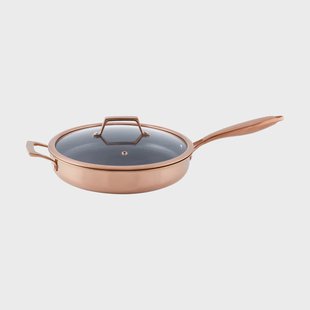 Hâws Hâws Santo traktorpan met deksel hybrid coating Rose Gold