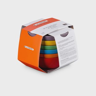 Le Creuset Signature steengoed diepe schaal 6-delig Rainbow