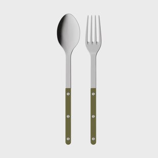 SABRE Paris Bistrot solid serveerbestek 2-delig Green fern