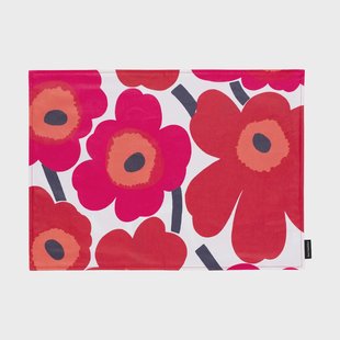 Marimekko Pieni unikko placemat acryl White-red