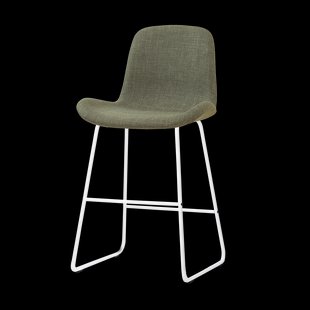 Nino-Fé barkruk forestgroen - wit onderstel - 65 cm