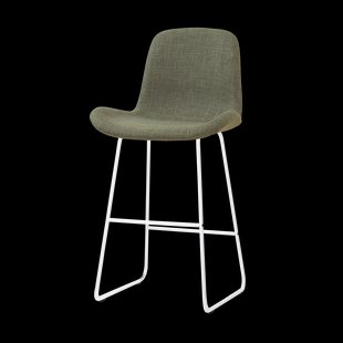 Nino-Fé barkruk forestgroen - wit onderstel - 75 cm