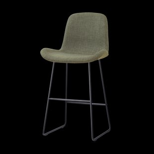 Nino-Fé barkruk forestgroen - zwart onderstel - 75 cm