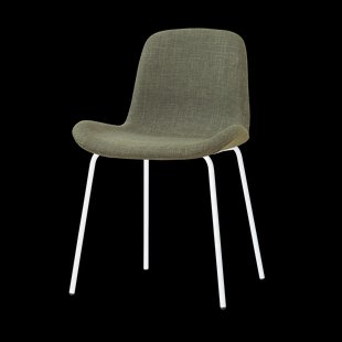 Nora-Fé eetkamerstoel forestgroen - wit onderstel