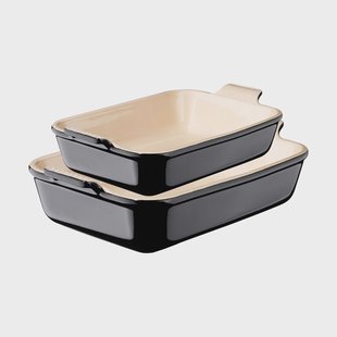 Le Creuset Le Creuset Heritage ovenschaalset 2-delig - Black