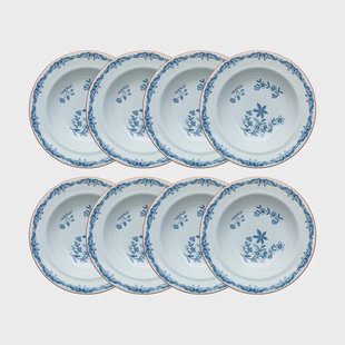 Rörstrand Ostindia diep bord Ø24 cm 8-pack – Blauw Ostindia diep bord Ø24 cm 8-pack – Blauw