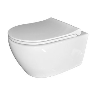 Sanicare Rondo wandbidet 51.5x36cm compact met bidetspoeler zonder zitting wit SK5510-BD