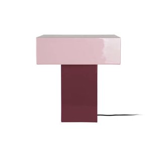 Leitmotiv - Tafellamp Grato Recto - Dark mauve & soft lavender