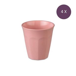 Koziol Bio-Circulair - Nora Beker 300 ml Soft Roze Set van 4 Stuks