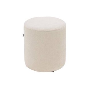 Goossens Poef Arendal in stof fijn geweven pearl