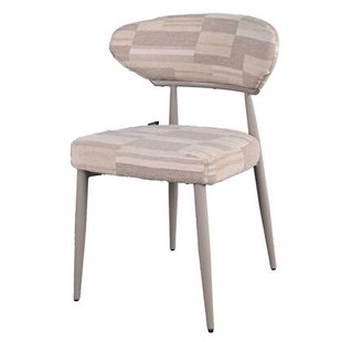 DÉJA Living - Eetkamerstoel Greige Stof - Nora - Set van 2