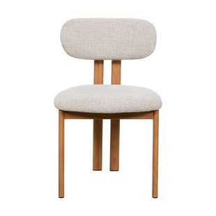 Giga Meubel - Eetkamerstoel Noor Beige|Naturel - Set van 2