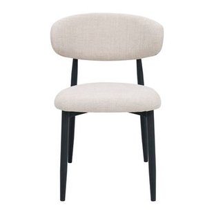 Giga Meubel - Eetkamerstoel Alexia Beige|Zwart - Set van 2