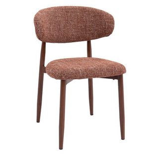 Giga Meubel - Eetkamerstoel Alexia Rood|Walnoot - Set van 2