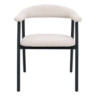 Giga Meubel - Eetkamerstoel Mila Beige|Zwart - Set van 2