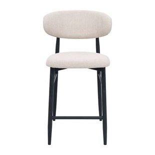 Giga Meubel - Barstoel Alexia Beige|Zwart - Set van 2