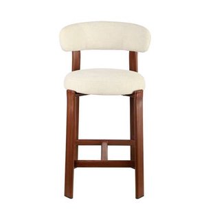 DÉJA Living - Barstoel Beige|Walnoot - Märsta