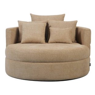 DÉJA Living - Loveseat Taupe Stof - 124x124x84cm - Miles