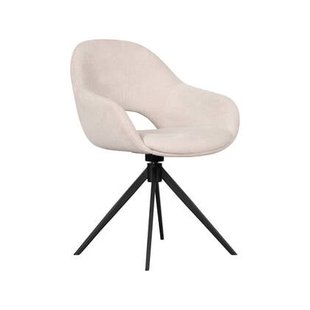 Eetkamerstoel Liperi - Creme|Beige - Textiel