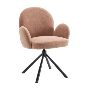 Eetkamerstoel Moon - Bruin|Roze|Terra - Textiel