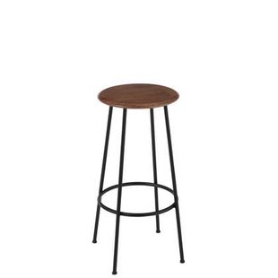 J-Line barstoel Neo - staal - naturel|zwart