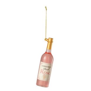 J-Line hanger Wijnfles - glas - roze|goud